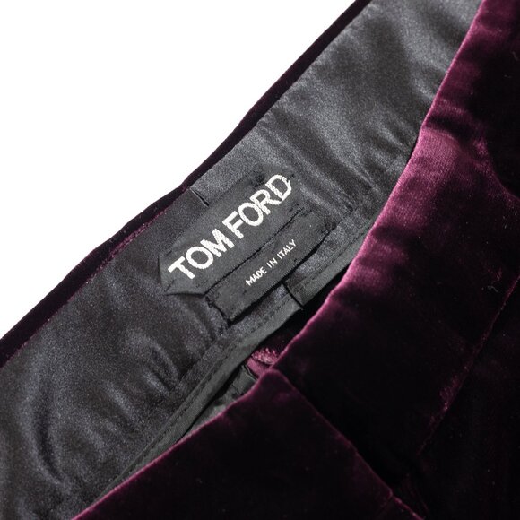 Tom Ford plum velvet trousers - Picture 3 of 6